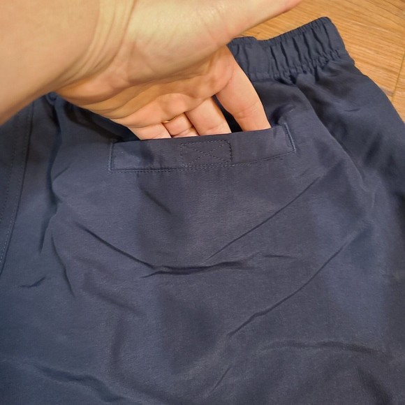 LL Bean Sports Shorts Medium Blue Swim Trunks Suit Logo Beach Basic Pockets Hike - Picture 4 of 14